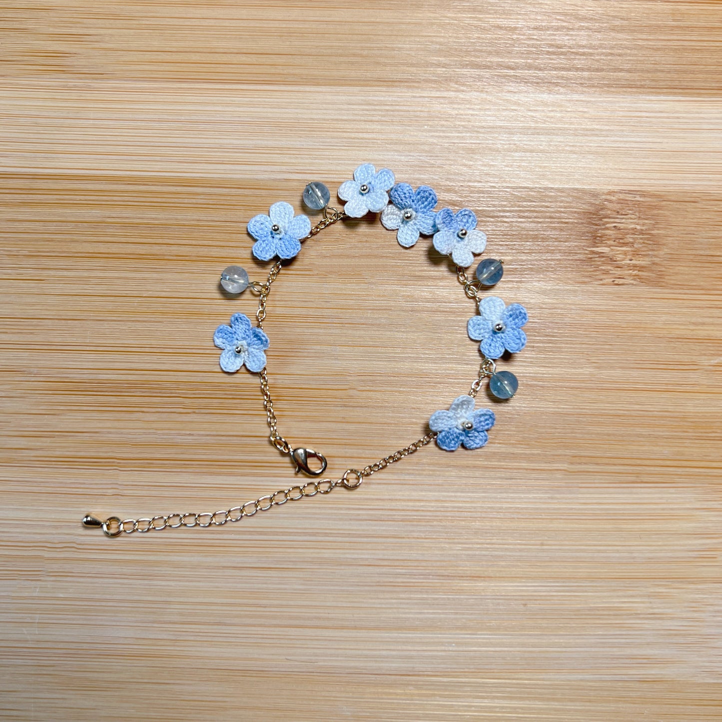 Micro Crochet Flower Bracelet | Unique Gift for Her