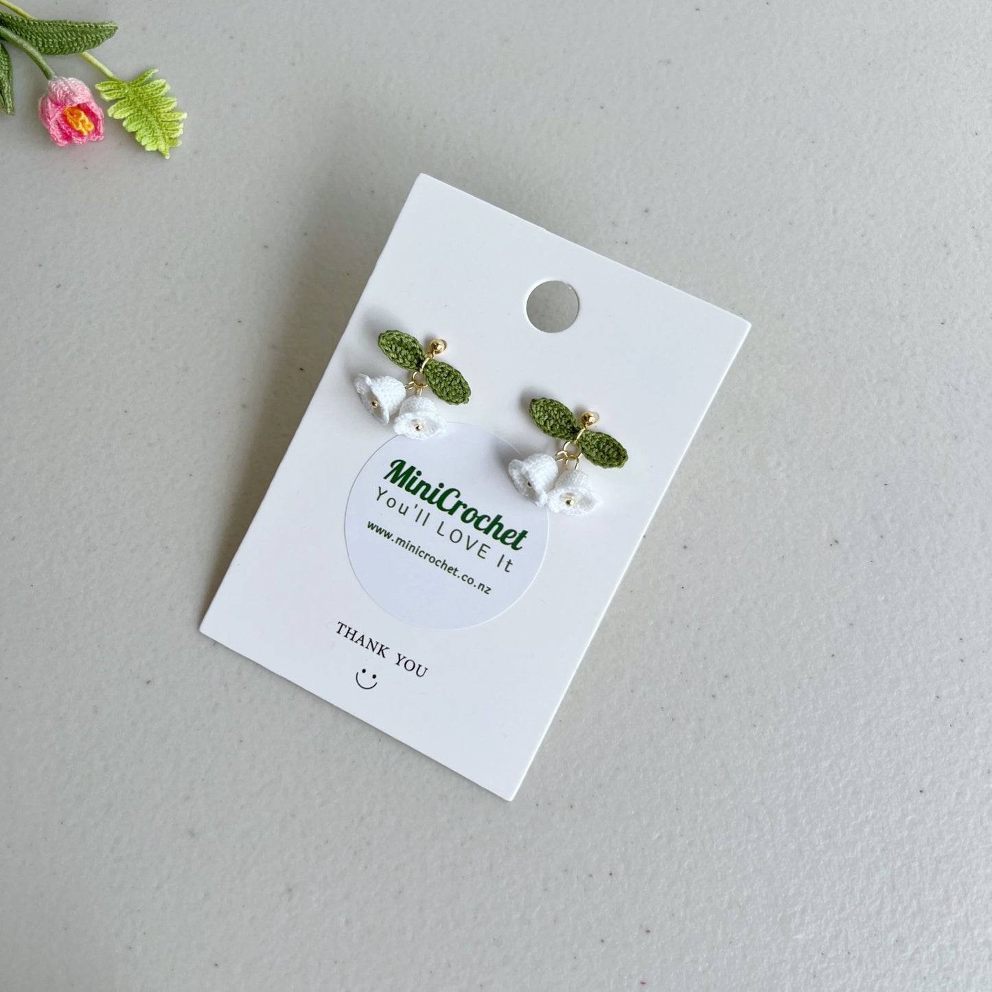 Micro Crochet Bell Earrings | Handmade Bell Earrings