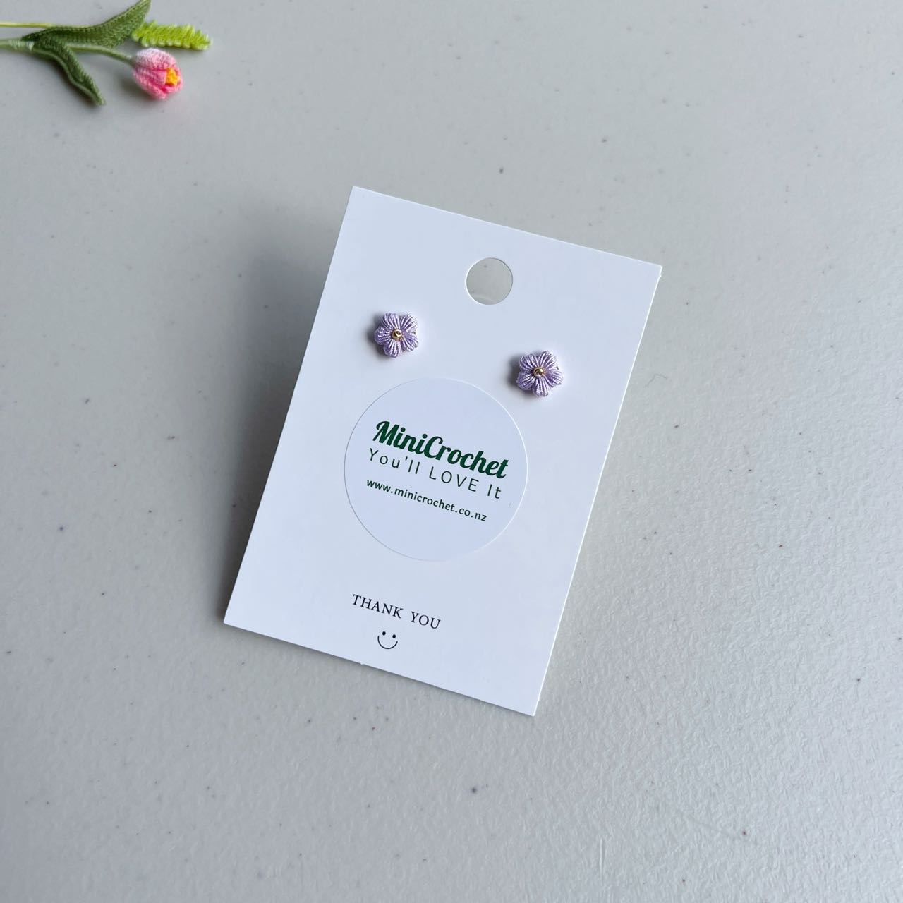Micro Crochet Mini Daisy Studs | Different Colours Available