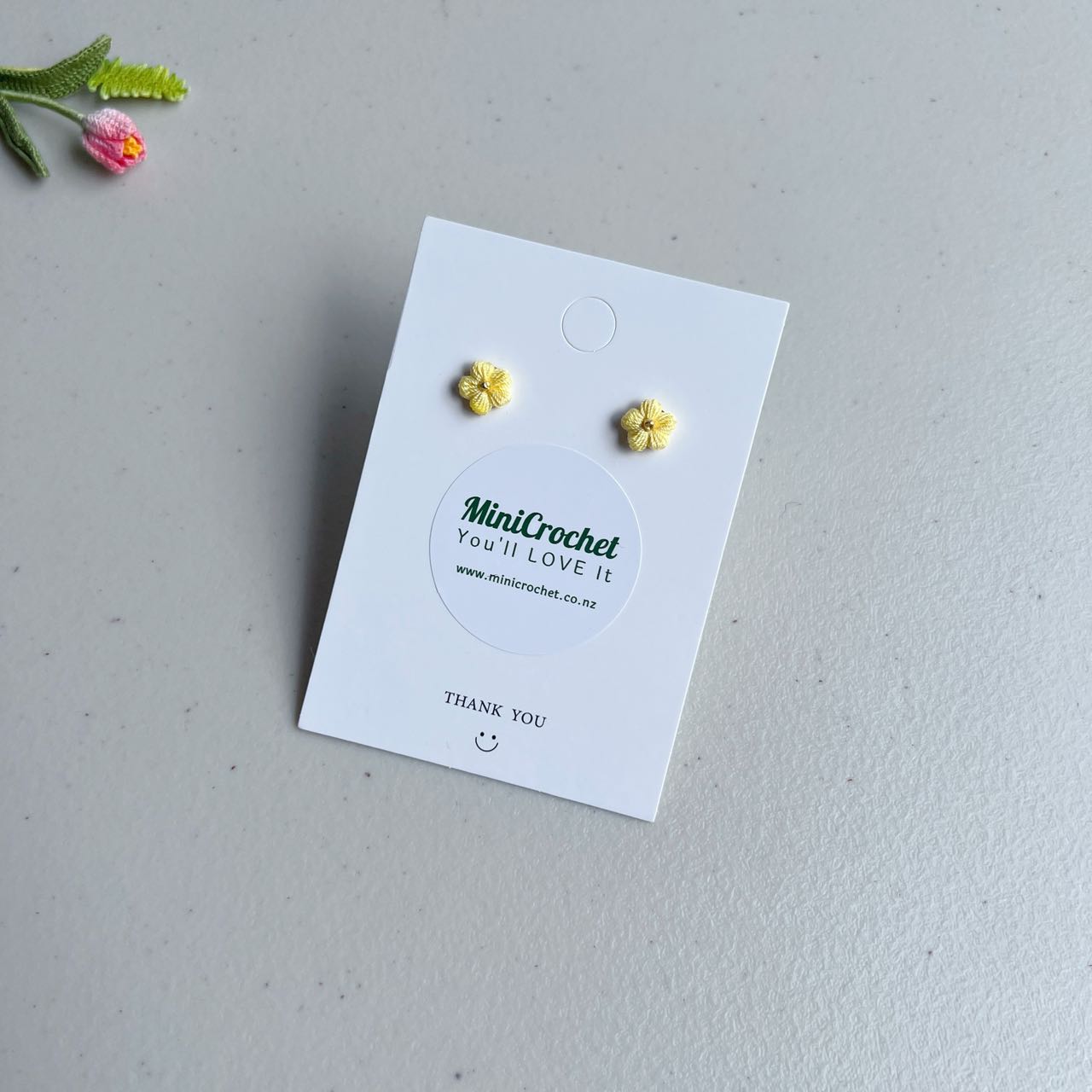 Micro Crochet Mini Daisy Studs | Different Colours Available