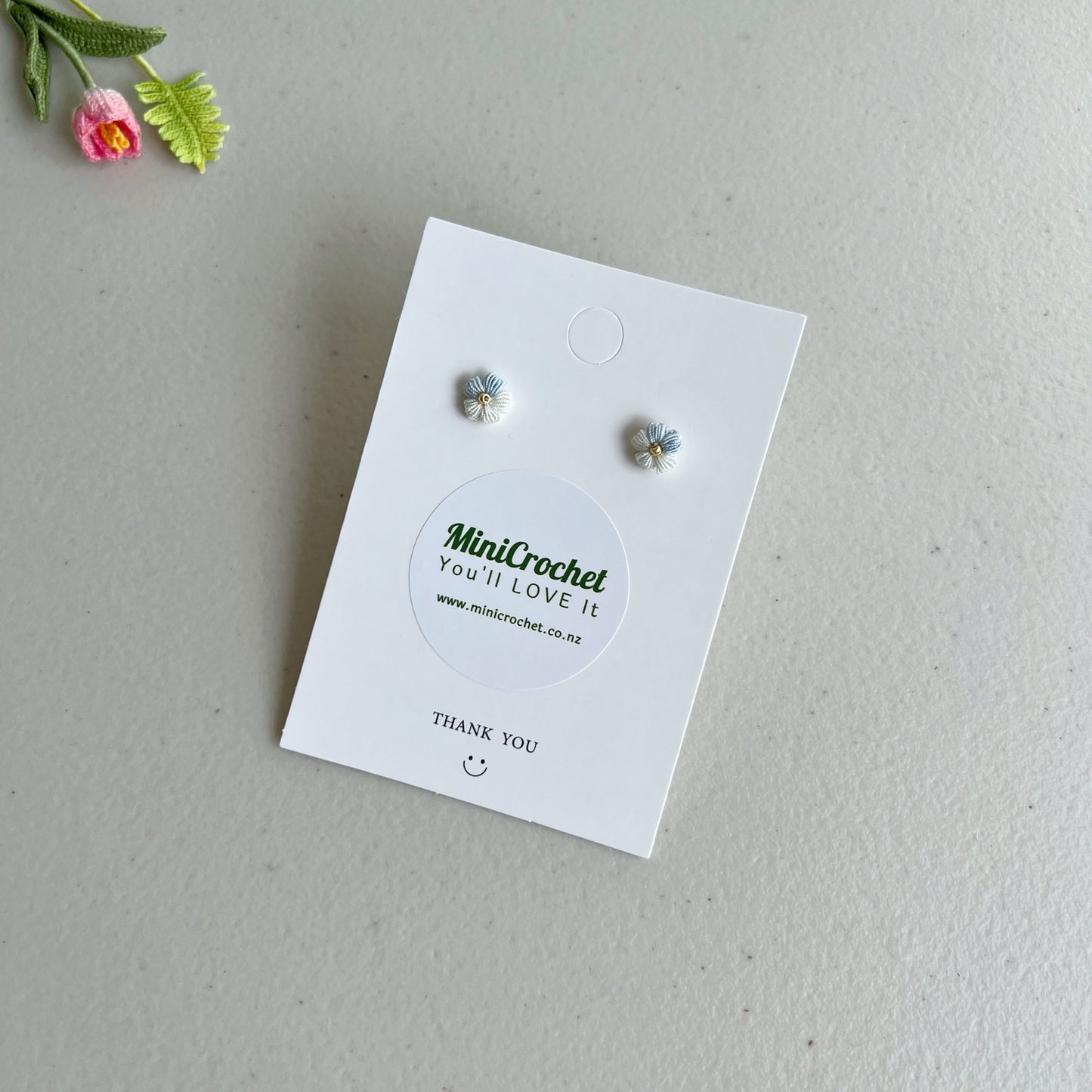 Micro Crochet Mini Daisy Studs | Different Colours Available