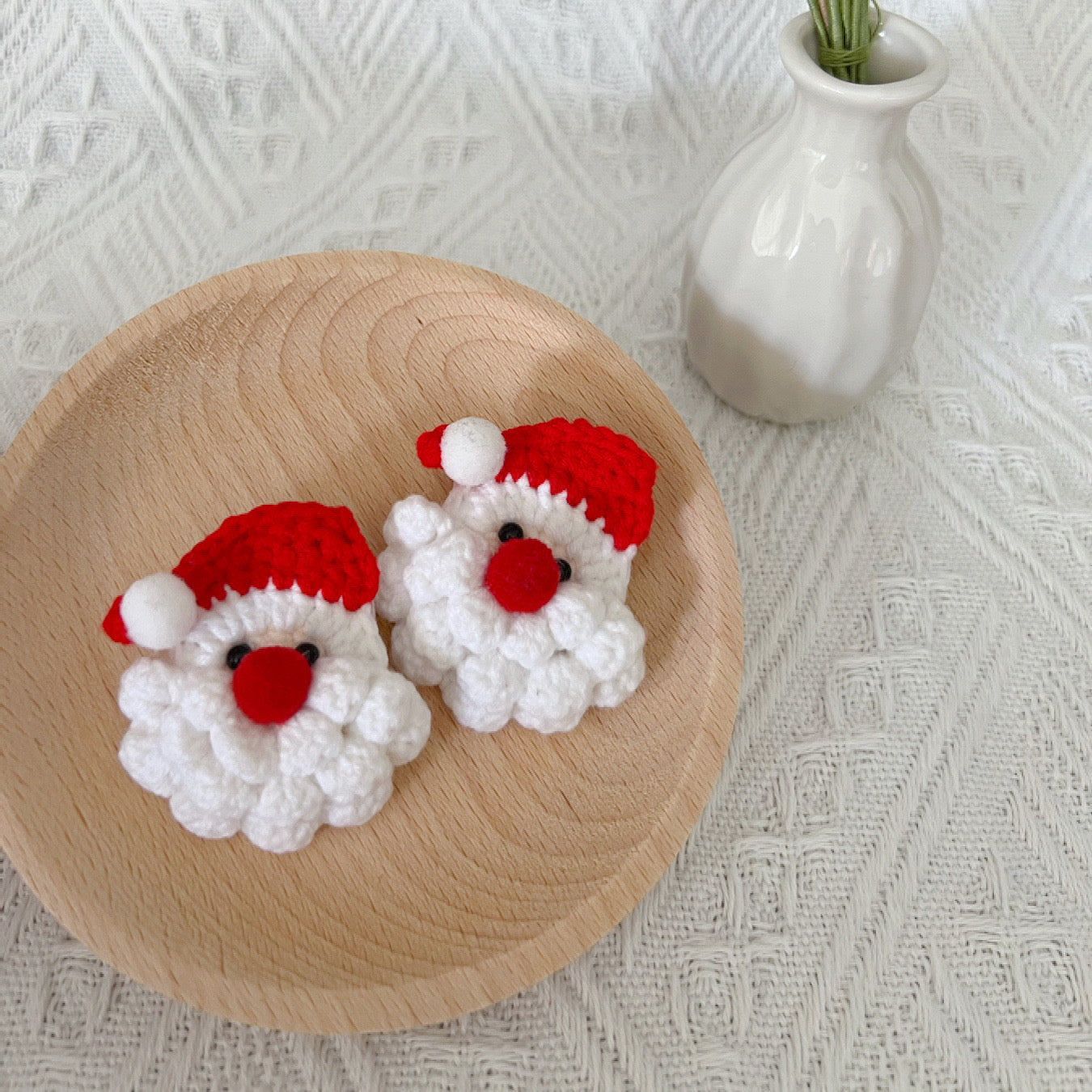 Crochet Santa Pin