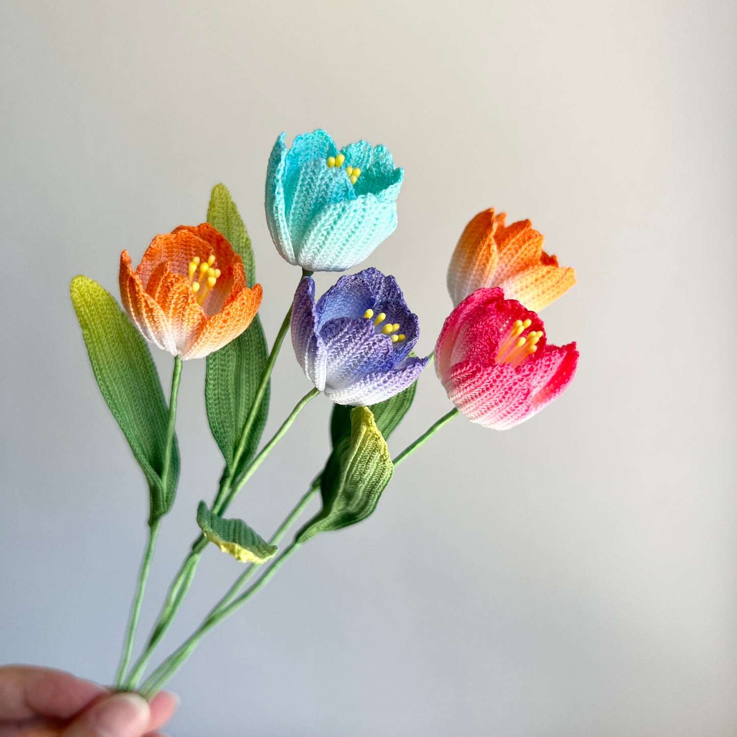 Micro Crochet Tulips | Tulip Flowers | Handmade Home Decor | Unique Gifts for Her