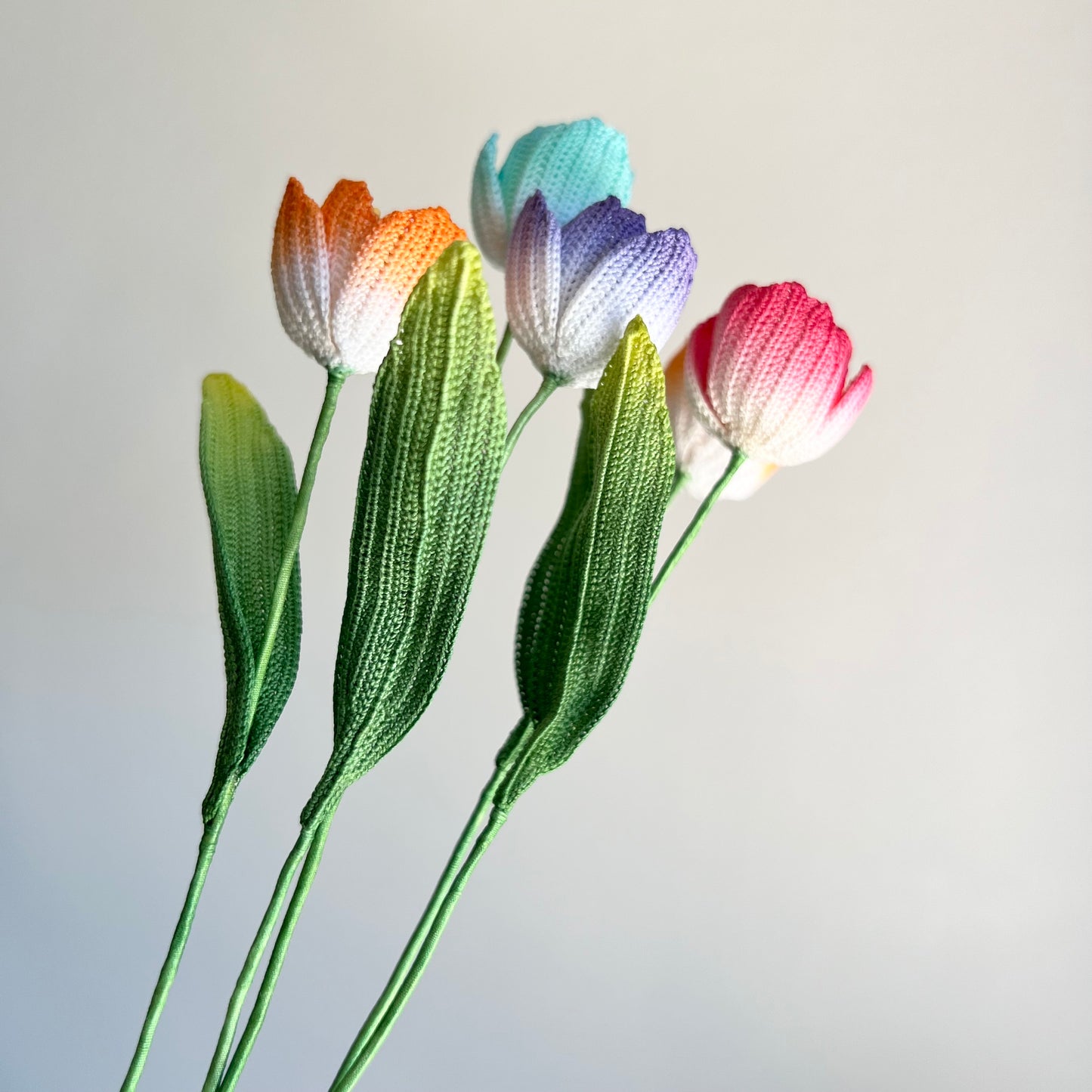 Micro Crochet Tulips | Tulip Flowers | Handmade Home Decor | Unique Gifts for Her